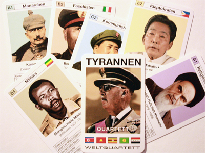 Tyrannen - ein Spiel von Weltquartett; Foto: urb